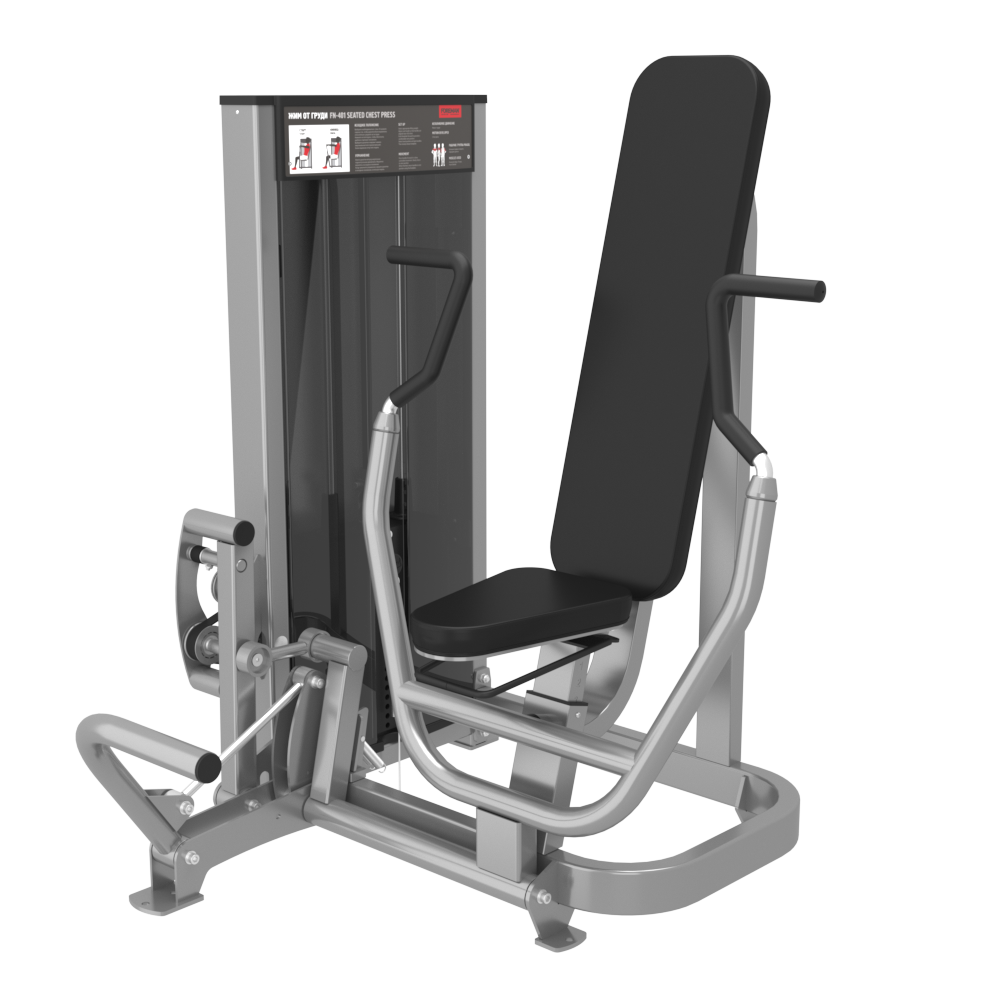 Жим от груди FOREMAN FN-401 светло-серебряный/красный