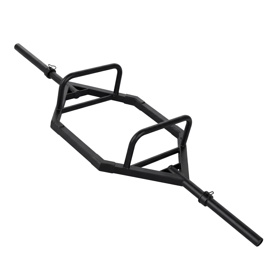 Гриф олимпийский BRONZE GYM шестиугольный Трэп замками